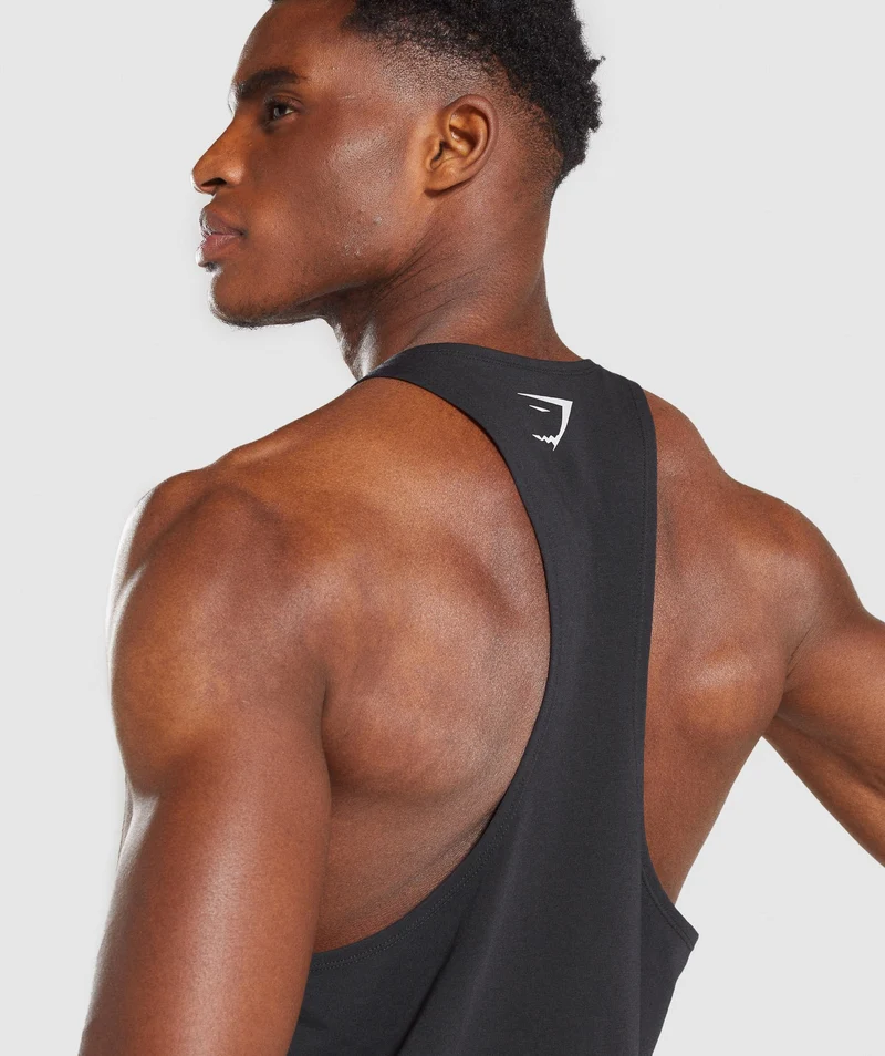 Gymshark Outline Stringer - Black