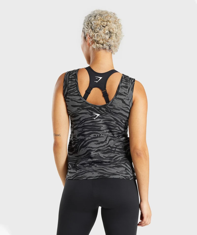 Gymshark Animal Graphic Tank - Black Print