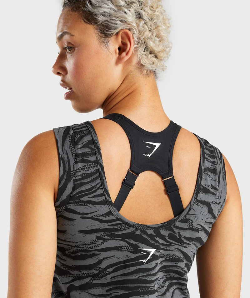 Gymshark Animal Graphic Tank - Black Print
