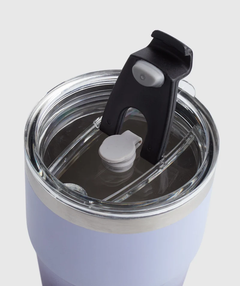 Gymshark Insulated Straw Cup - Mystic Lilac/Dewberry Purple
