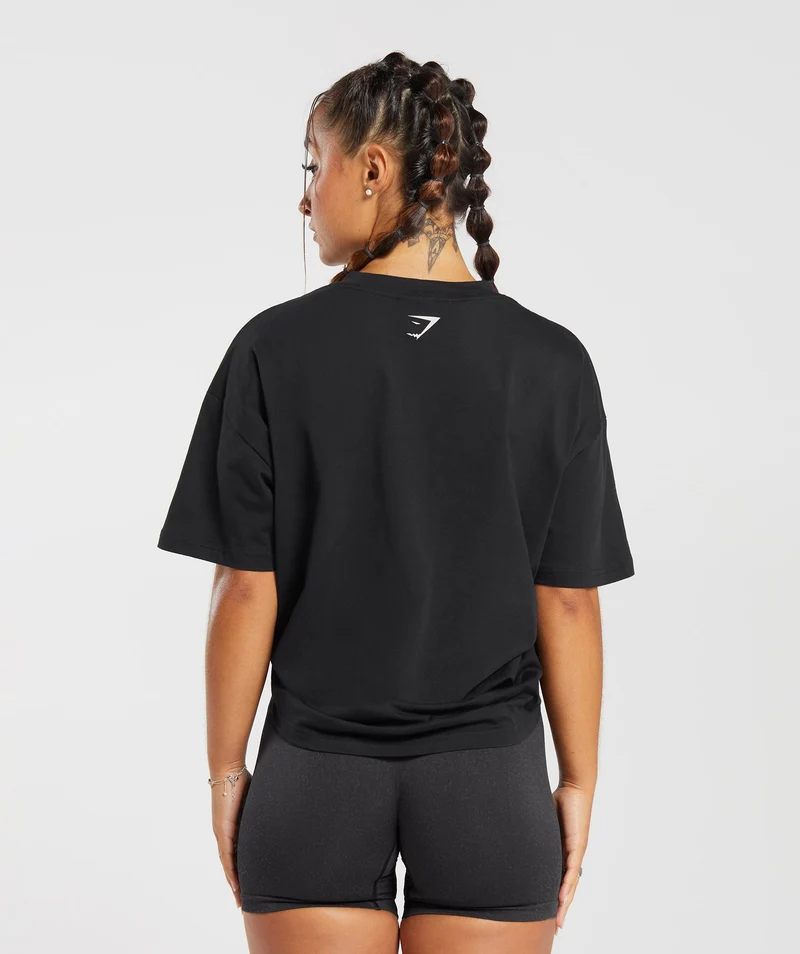 Gymshark Lifting Essentials Oversized T-shirt - Black