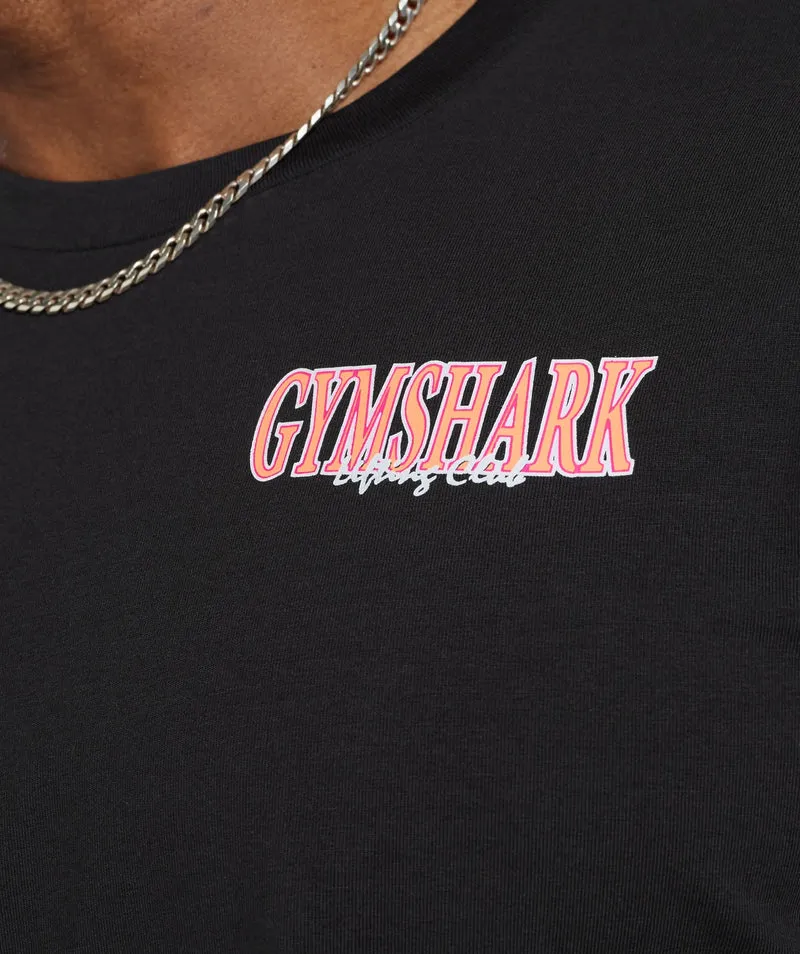 Gymshark Retrowave Crop T-Shirt - Black