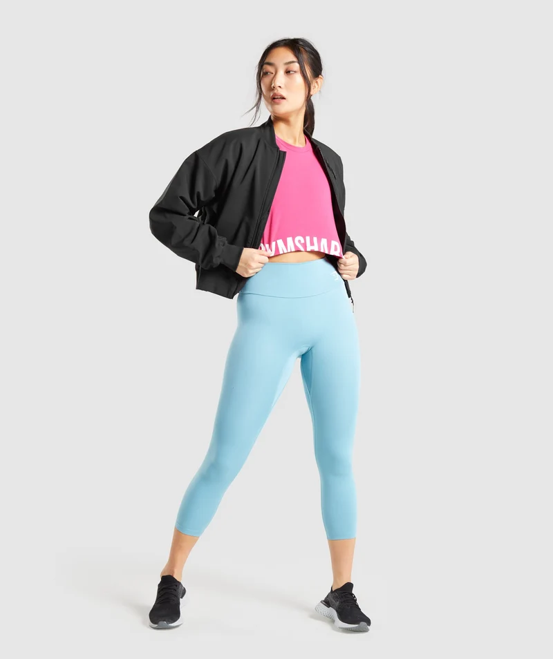 Gymshark Fraction Crop Top - Pink
