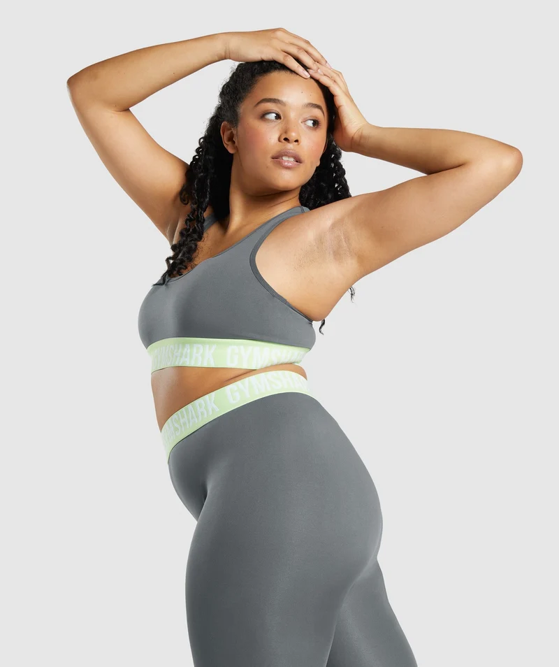 Gymshark Fit Seamless Sports Bra - Charcoal