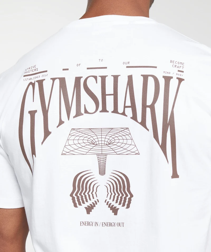 Gymshark Hybrid Wellness T-Shirt - White