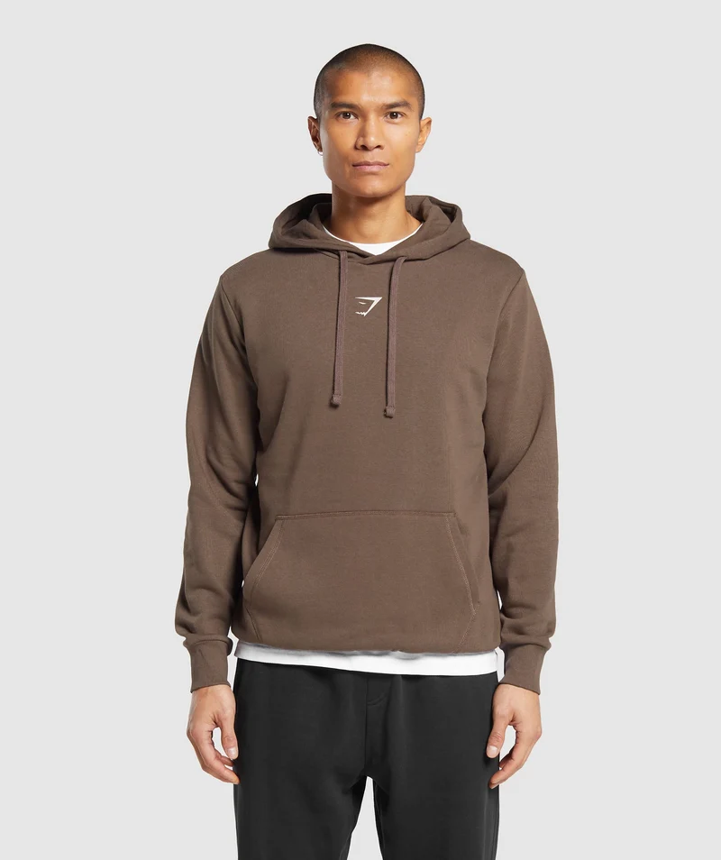Gymshark Hybrid Wellness Hoodie - Penny Brown