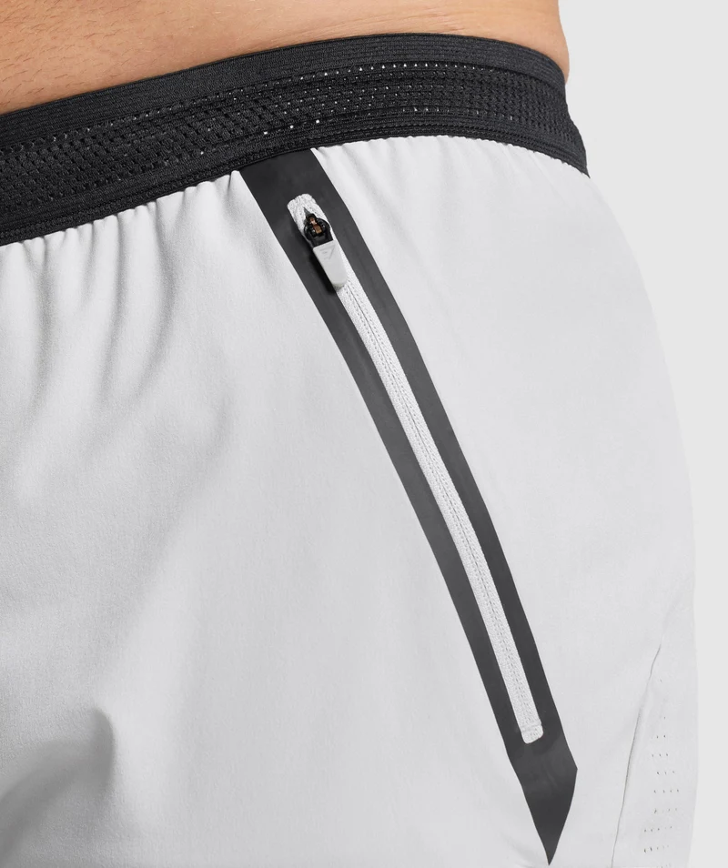 Gymshark Apex 7" Perform Shorts - Light Grey