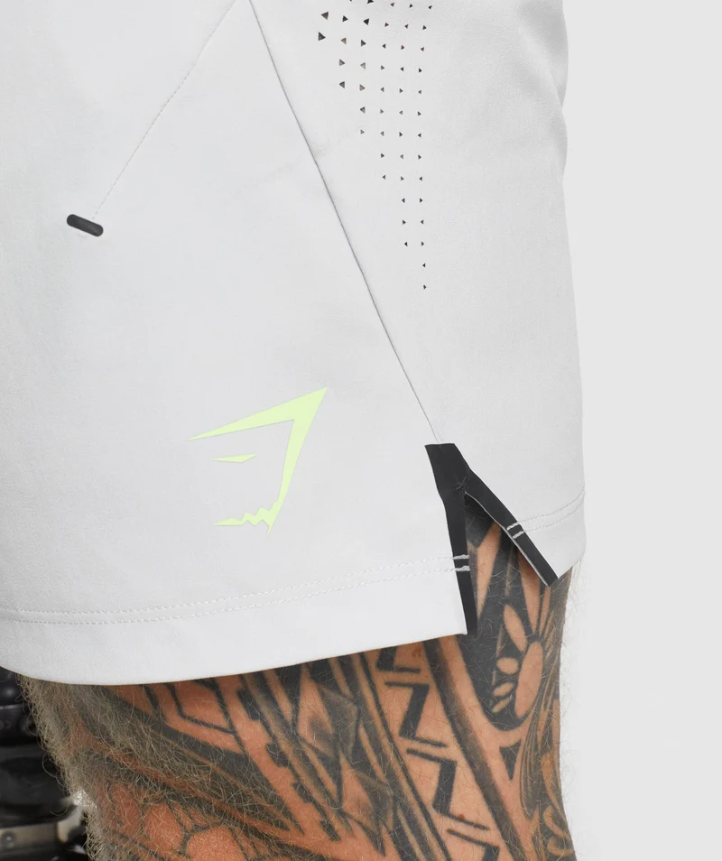 Gymshark Apex 7" Perform Shorts - Light Grey