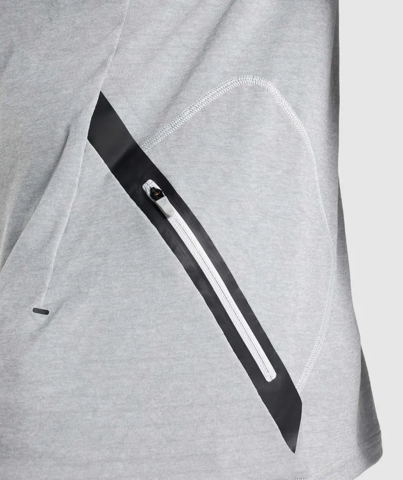 Gymshark Apex 1/4 Zip Pullover - Light Grey