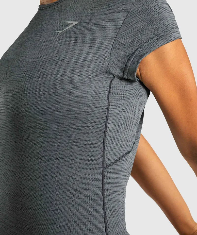 Gymshark Speed T-Shirt - Charcoal Marl