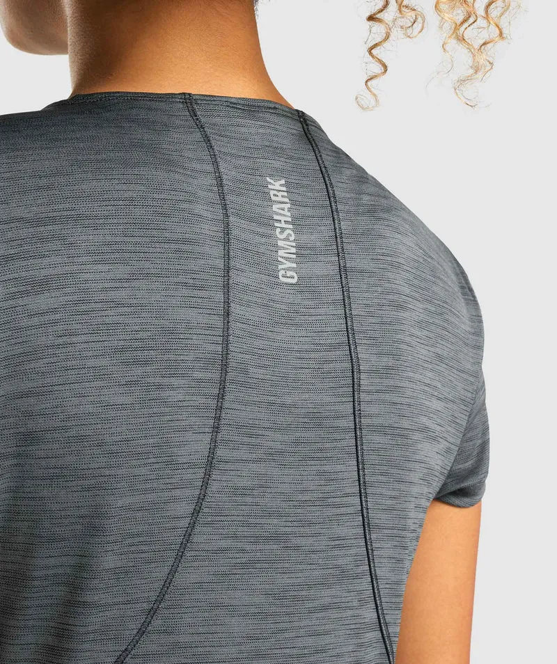 Gymshark Speed T-Shirt - Charcoal Marl