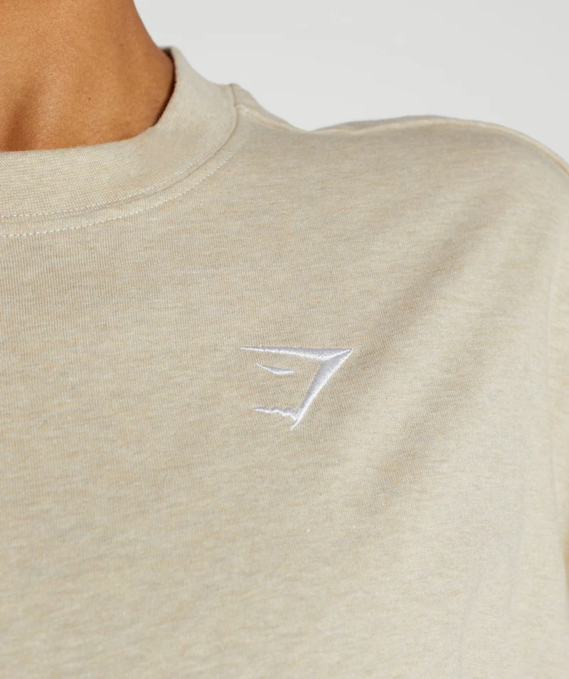 Gymshark Training Oversized T-Shirt - Sand Marl