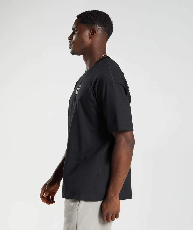 Gymshark GS10 Year Oversized T-Shirt - Black