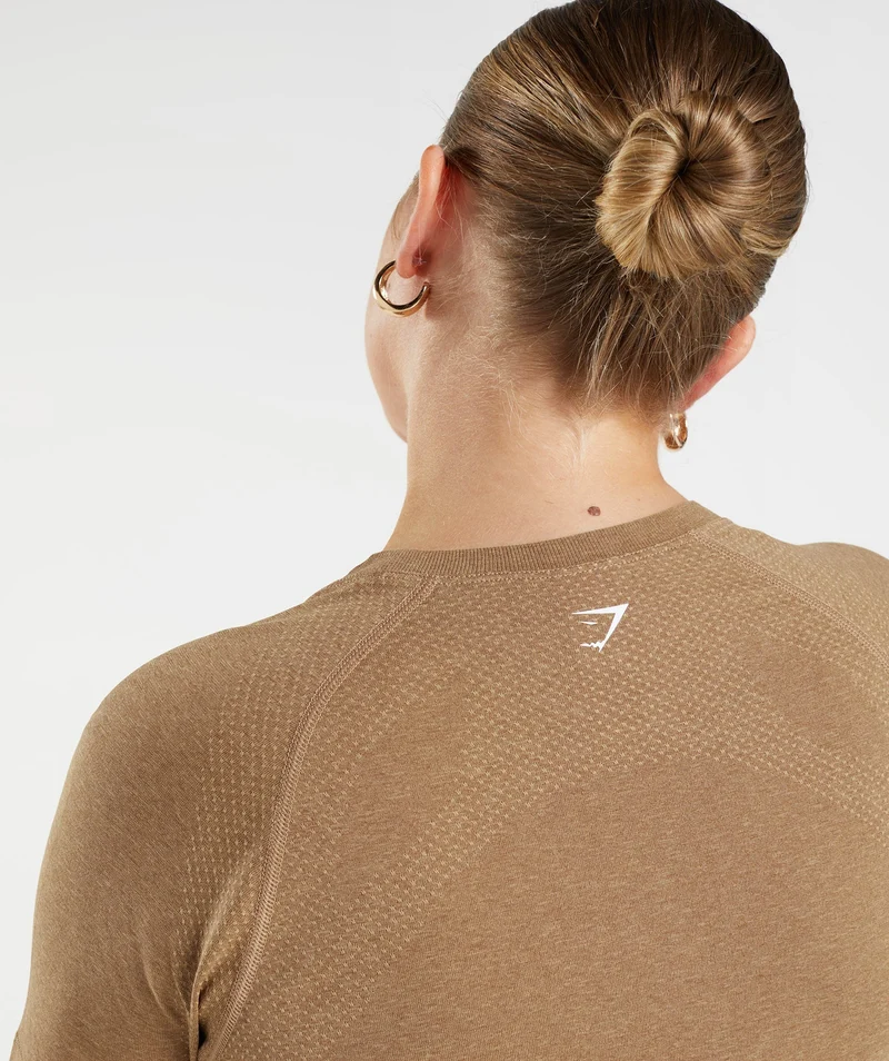 Gymshark Vital Seamless 2.0 Light T-Shirt - Fawn Marl