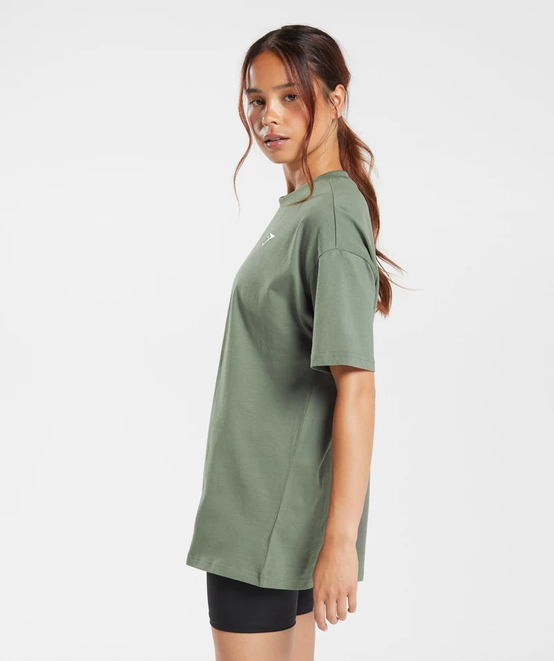Gymshark Training Oversized T-Shirt - Dusk Green