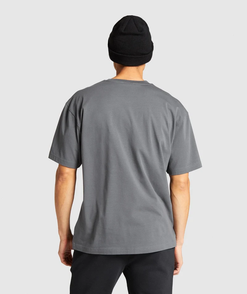 Gymshark Essential Oversized T-Shirt - Charcoal
