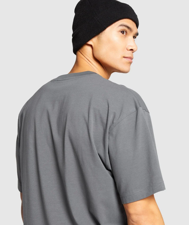 Gymshark Essential Oversized T-Shirt - Charcoal