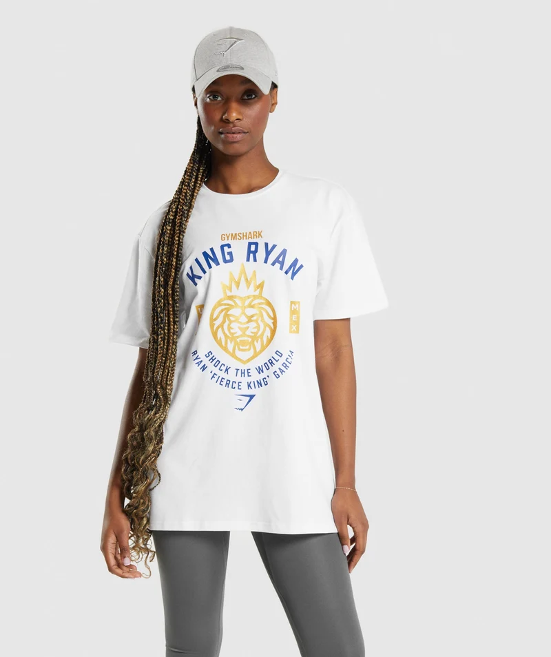 Gymshark Ryan Garcia T-Shirt - White