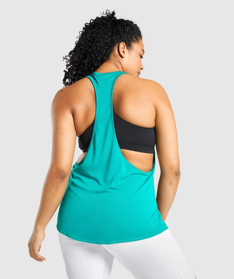 Gymshark Pulse Drop Arm Tank - Green