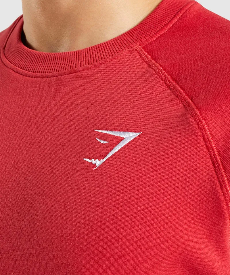 Gymshark Crest Sweatshirt - Red