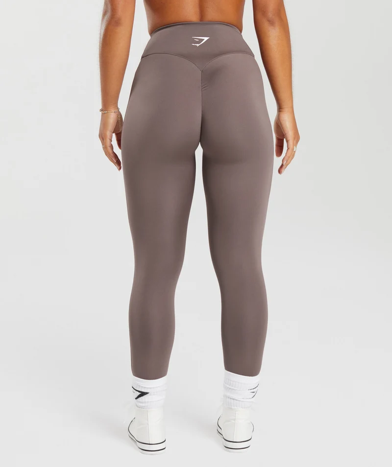 Gymshark Power Regular Leggings - Walnut Mauve