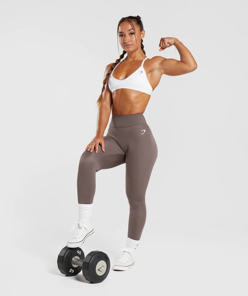 Gymshark Power Regular Leggings - Walnut Mauve