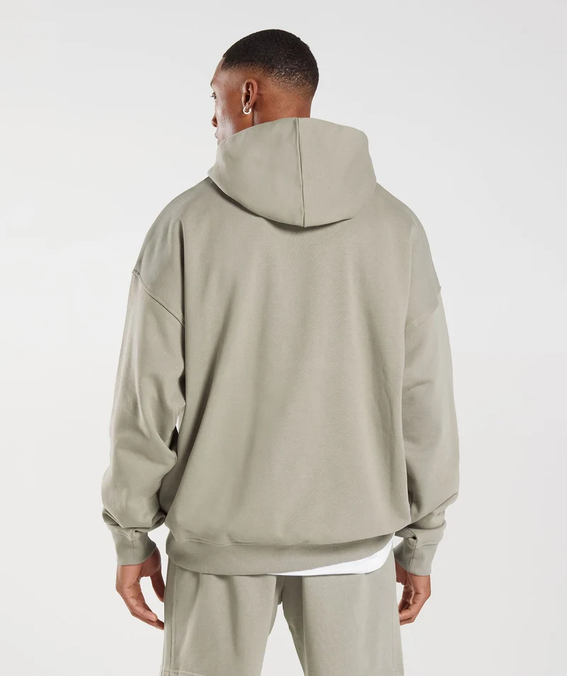 Gymshark Rest Day Essentials Hoodie - Ecru Brown
