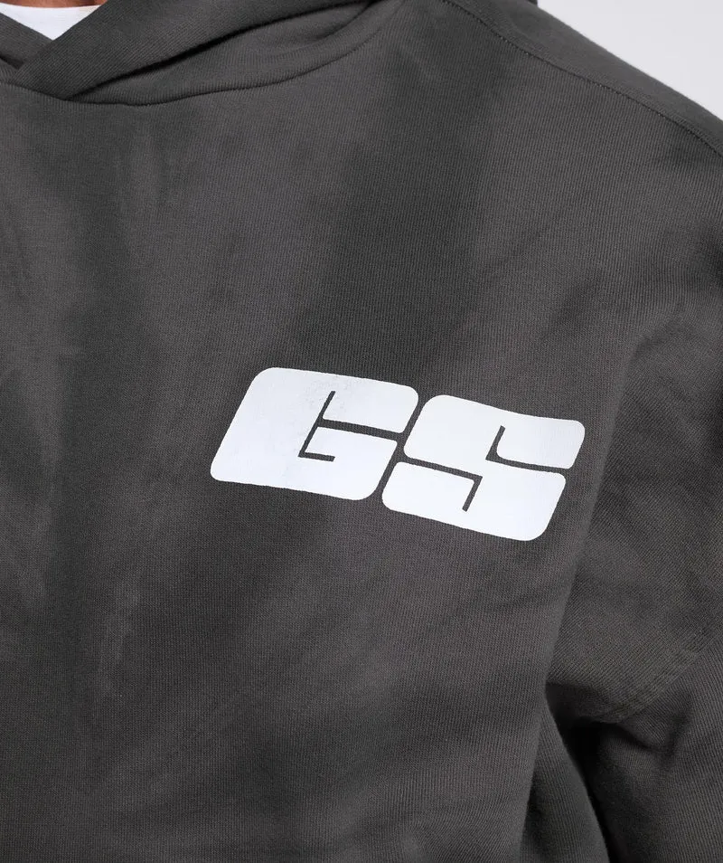 Gymshark Rest Day Hoodie - Silhouette Grey/Black/Spiral Optic Wash