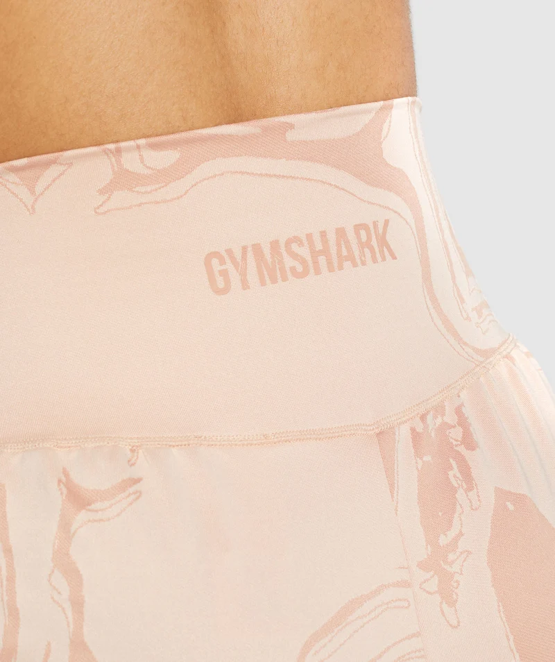 GS Power Jacquard Shorts - Light Pink Print