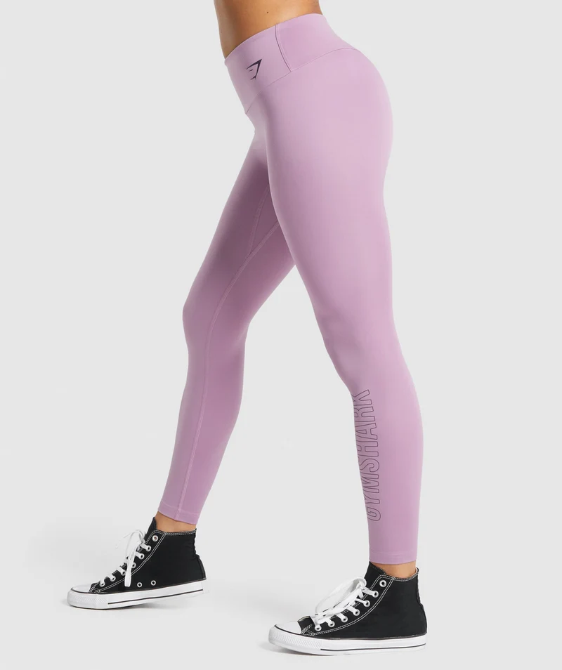 Gymshark Training Graphic Leggings - Purple