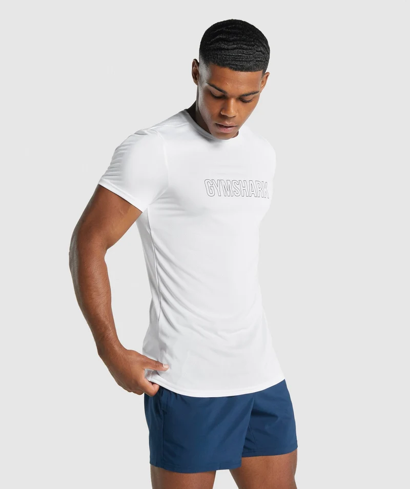 Gymshark Arrival Graphic T-Shirt - White