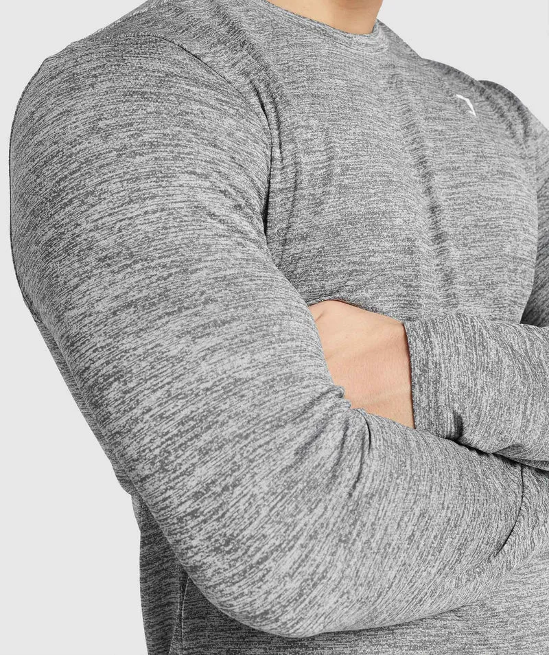Gymshark Arrival Marl Long Sleeve T-Shirt - Charcoal Marl