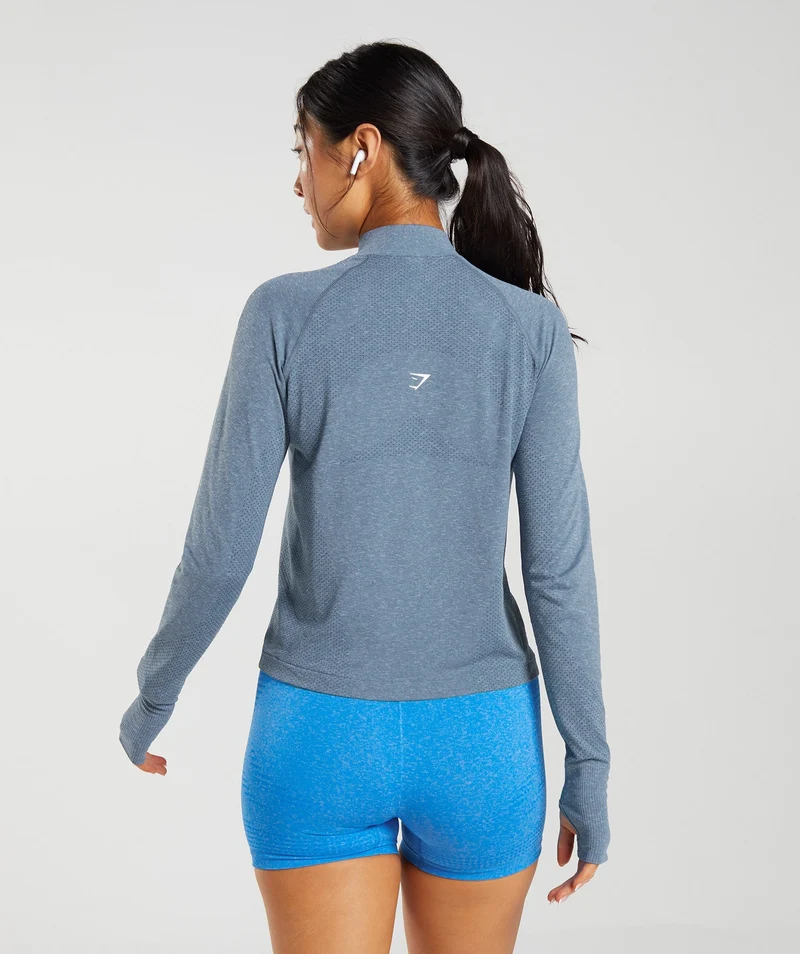 Gymshark Vital 1/4 Zip - Evening Blue Marl