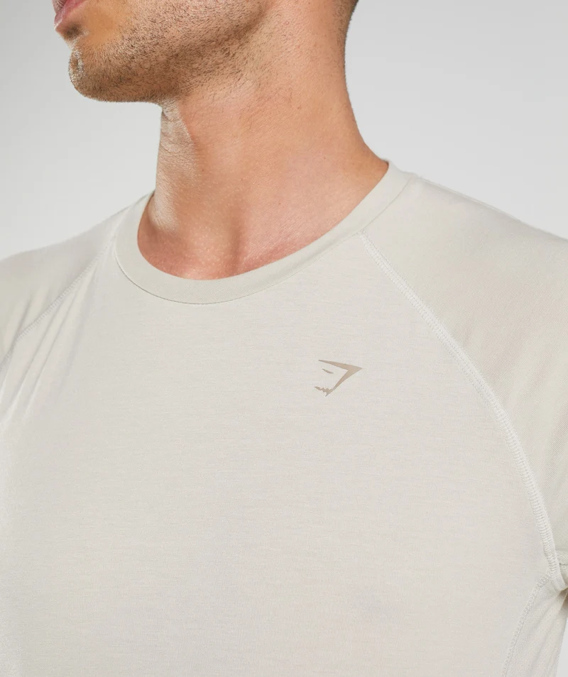 Gymshark Studio Breath T-Shirt - Pebble Grey