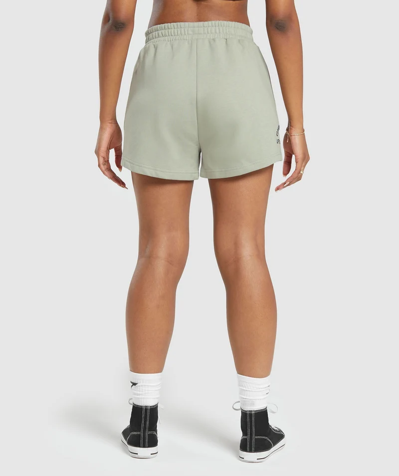 Gymshark Built Graphic Shorts - Stone Grey