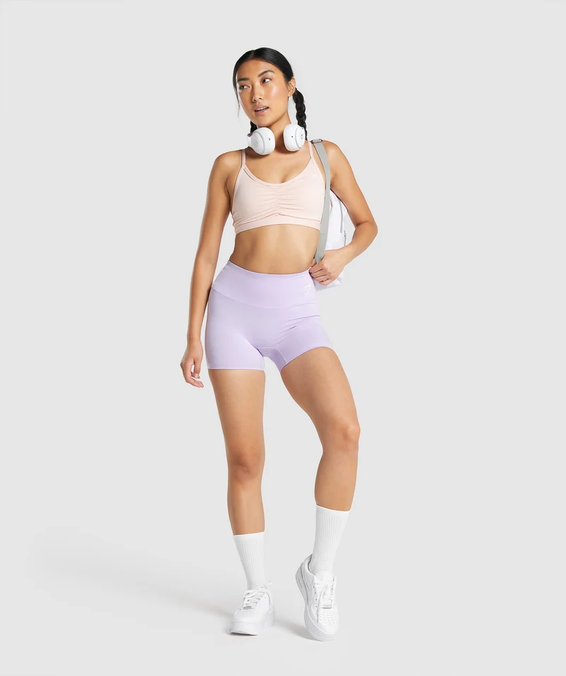 Gymshark Embroidered Logo Crew Socks - White