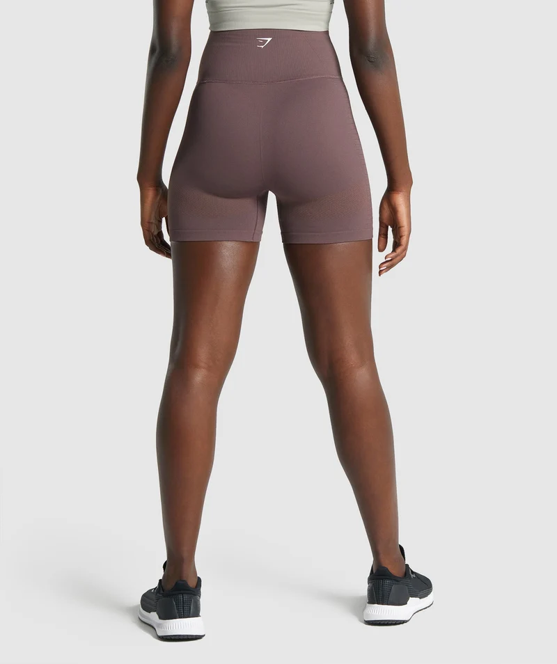 Gymshark Energy Seamless Shorts - Brown
