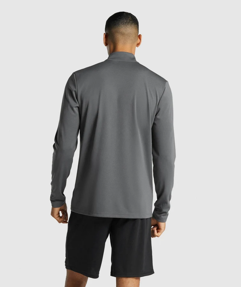 Gymshark Arrival 1/4 Zip Pullover - Charcoal
