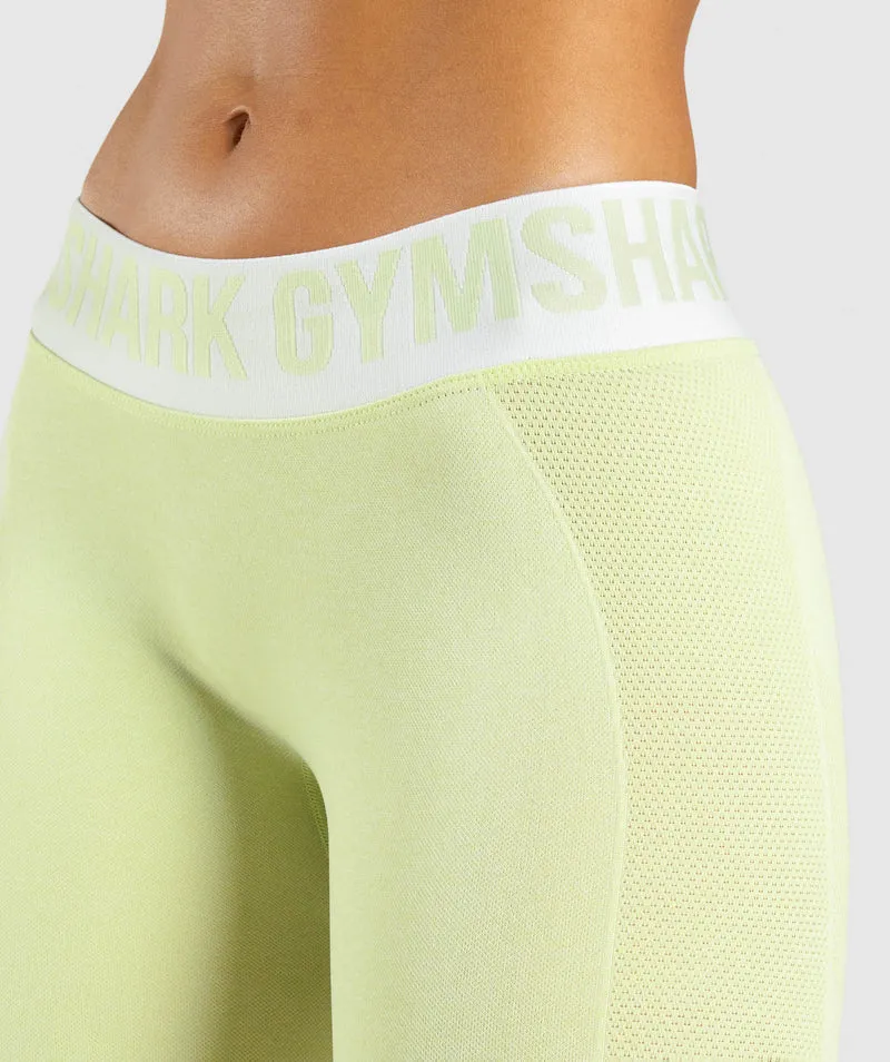 Gymshark Flex Low Rise Leggings - Light Green Marl