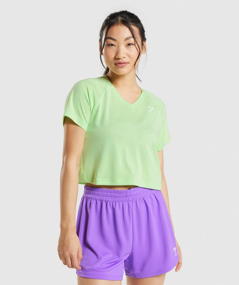 Gymshark Sport Midi T-Shirt - Bali Green