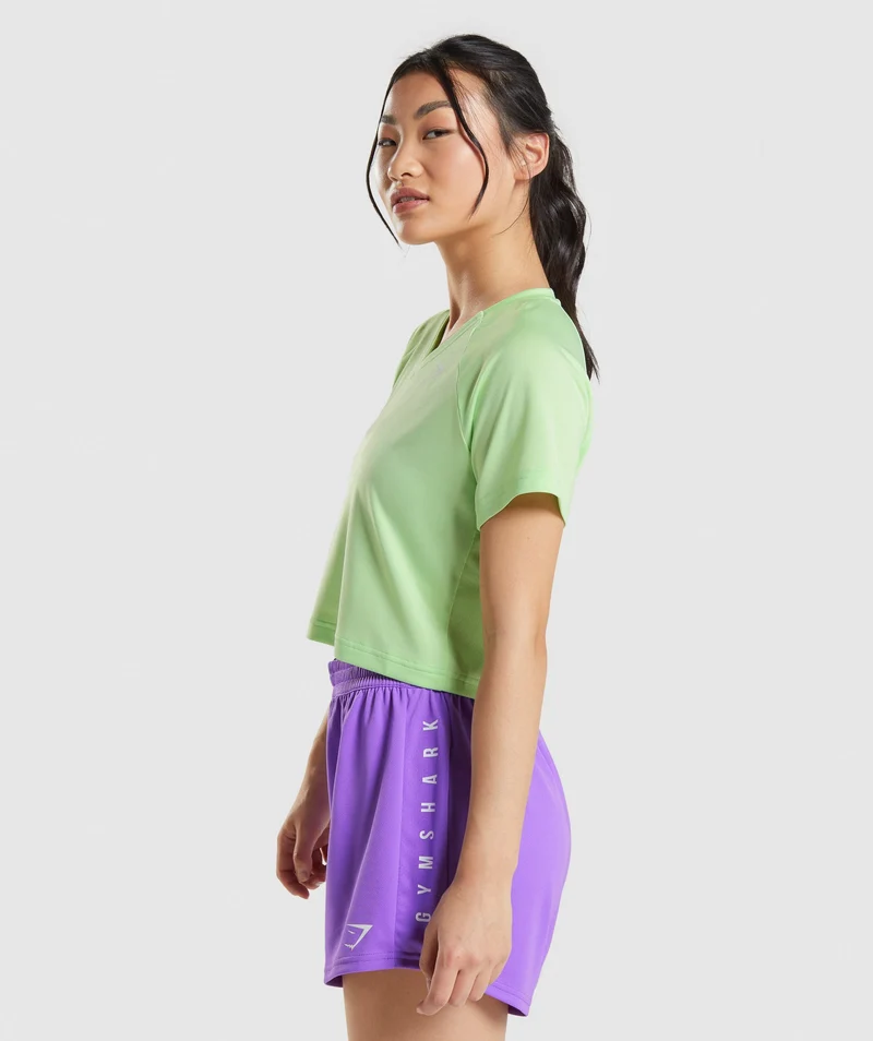 Gymshark Sport Midi T-Shirt - Bali Green