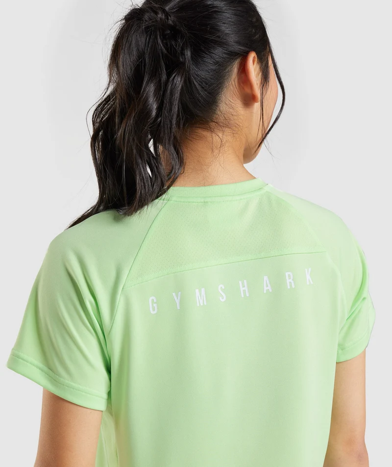 Gymshark Sport Midi T-Shirt - Bali Green