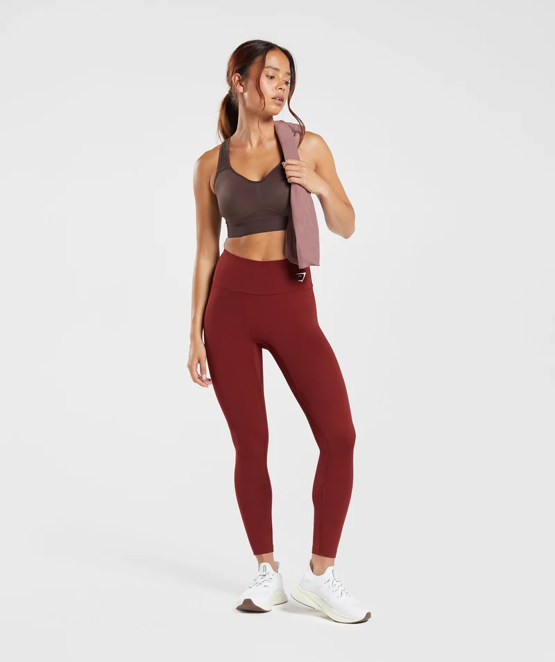 Gymshark Training Leggings - Spiced Red