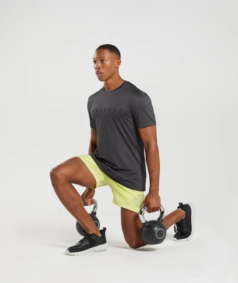 Gymshark Sport Stripe T-Shirt - Grey
