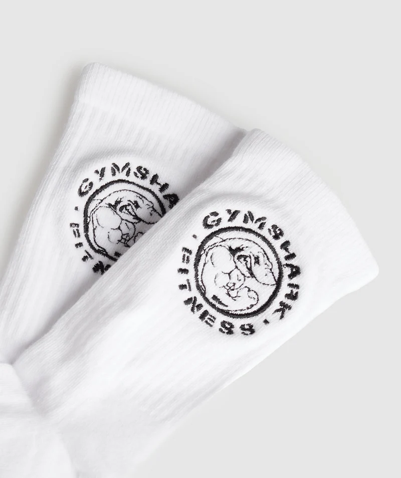 Gymshark Legacy Crew 2pk - White
