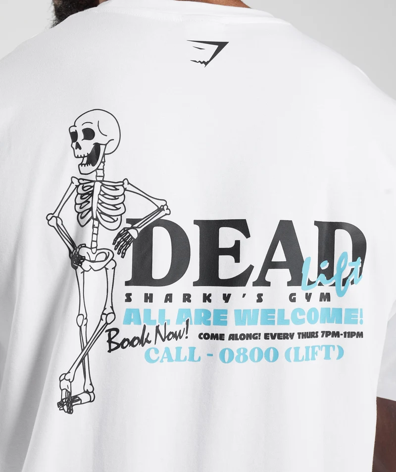 Gymshark Dead Lift T-Shirt - White