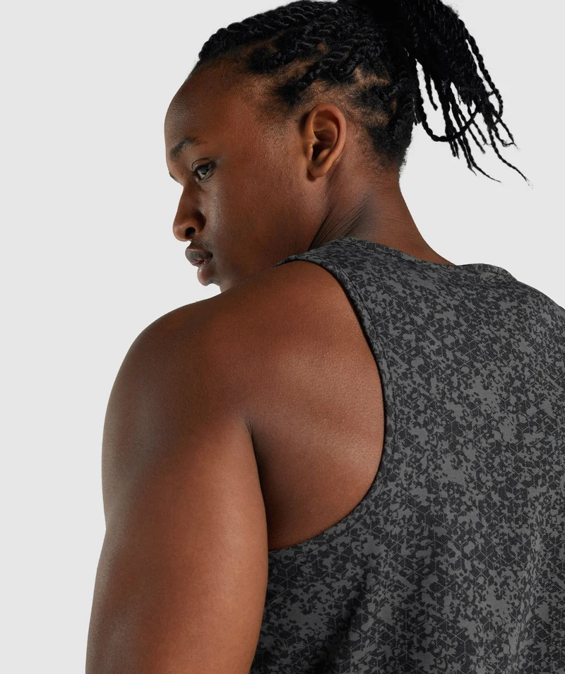 Gymshark Critical 2.0 Tank - Charcoal Print