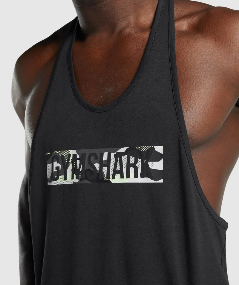 Gymshark Block Infill Stringer - Black