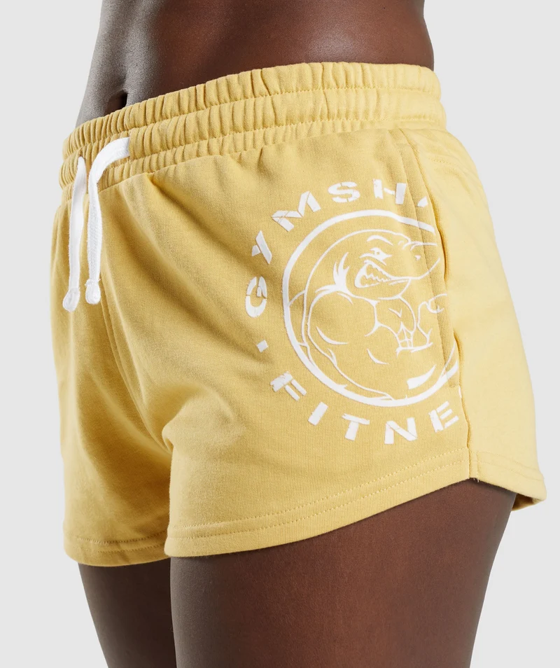 Gymshark Legacy Graphic Shorts - Yellow