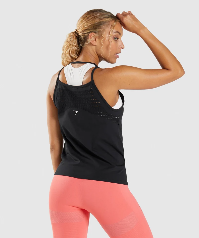 Gymshark Energy Seamless Loose Tank - Black